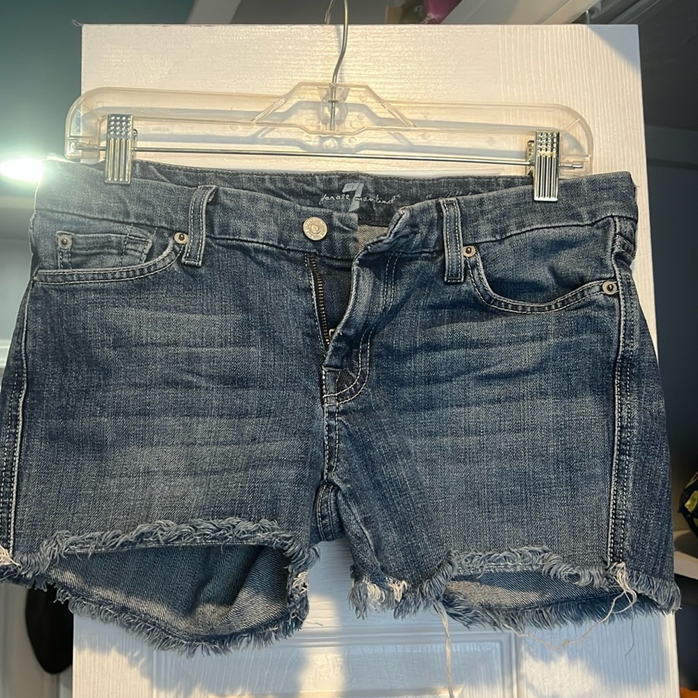 7 for Mankind denim shorts